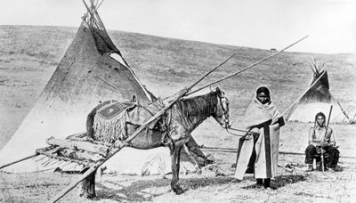 Pawnee Indians, Nebraska, c.1880-1900 by American Photographer